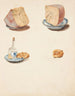 Arrangement mit Schnaps aus Käse und Brezeln - Johanna Fosie — Ansicht des Kunstwerks