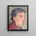 Portrait einer Dame - Johanna Kampmann-Freund — gerahmtes Bild an der Wand