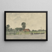 Flusslandschaft mit Bauernhof nach George Henry Boughton - Johannes Abraham Mondt — gerahmtes Bild an der Wand