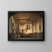 Ein Service an der Geertekerk in Utrecht - Johannes Bosboom — gerahmtes Bild an der Wand