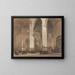 Ansicht der Kirche Saint-Laurent in Rotterdam - Johannes Bosboom — gerahmtes Bild an der Wand