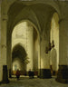 Innenansicht der Kirche Saint-Bavon in Haarlem - Johannes Bosboom — Ansicht des Kunstwerks