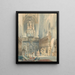 Innenansicht der Kirche - Johannes Bosboom — gerahmtes Bild an der Wand