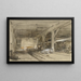 Innenansicht einer Stallung - Johannes Bosboom — gerahmtes Bild an der Wand