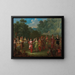 Hommen und Frauen Griechen beim Khorra-Tanz - Johannes Christiaan Janson — gerahmtes Bild an der Wand
