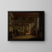 Die Apotheker-Destillerie A d'Ailly in den Stadtmauern des Zaagmolenpoort in Amsterdam - Johannes Jelgerhuis — gerahmtes Bild an der Wand