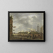 Der kleine Fischmarkt an der Ecke der Brouwersgracht und des Singel in Amsterdam - Johannes Jelgerhuis — gerahmtes Bild an der Wand