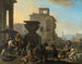 Marché italien avec un dentiste charlatan - Johannes Lingelbach — Ansicht des Kunstwerks