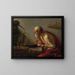 Ein alter Alchemist in seinem Studierzimmer - Johannes Paulus Moreelse — gerahmtes Bild an der Wand