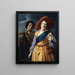 Bergère chantante avec berger - Johannes Paulus Moreelse — gerahmtes Bild an der Wand