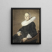 Portrait einer Frau in einem Sessel - Johannes Pieter de Frey — gerahmtes Bild an der Wand