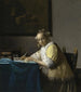Eine Dame, die schreibt - Johannes Vermeer — Ansicht des Kunstwerks
