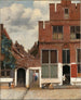 Ansicht der Häuser von Delft, bekannt als Die Kleine Straße - Johannes Vermeer — Ansicht des Kunstwerks