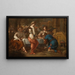 Abraham und der Engel - Johannes Voorhout — gerahmtes Bild an der Wand