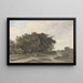 Landschaft mit Bäumen - Johannes Warnardus Bilders — gerahmtes Bild an der Wand