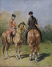 Zwei Ritter im Louis XV-Kostüm - John Lewis Brown — Ansicht des Kunstwerks