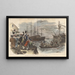 Die Boston Tea Party Zerstörung des Tees im Hafen von Boston am 16. Dezember 1773 - John Andrew — gerahmtes Bild an der Wand