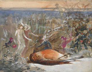 John Anster Fitzgerald - Who killed cock robin  a study.webp