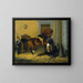 Gentilhomme, das Lieblingspferd von König Karl XV. von Schweden - John Arsenius — gerahmtes Bild an der Wand