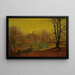 Eine befestigte Haus im Yorkshire - John Atkinson Grimshaw — gerahmtes Bild an der Wand