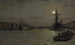Der Bassin und die Brücke von London bei Nacht - John Atkinson Grimshaw — Ansicht des Kunstwerks