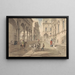 Bologne Blick in die Strada Maggiore - John Augustus Atkinson — gerahmtes Bild an der Wand
