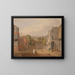 Straßenszene in Chorley, Lancashire, mit Blick auf Chorley Hall - John Bird aus Liverpool — gerahmtes Bild an der Wand