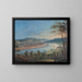 Ansicht von Cincinnati vom Covington aus - John Caspar Wild — gerahmtes Bild an der Wand