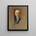 Woodrow Wilson - John Christen Johansen — gerahmtes Bild an der Wand