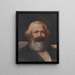 Karl Marx - John Collier — gerahmtes Bild an der Wand