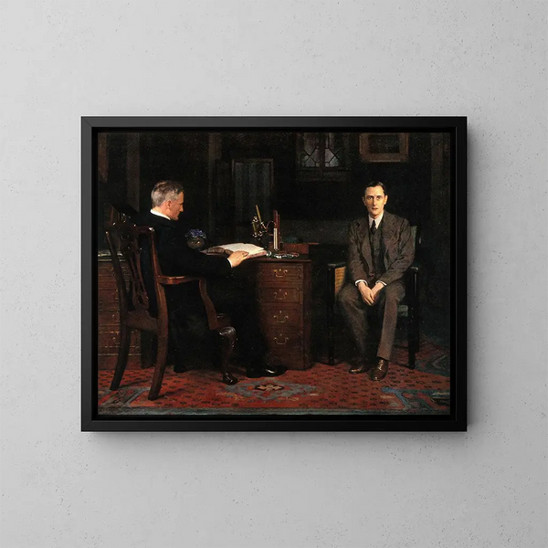 Satz des Todes - John Collier — gerahmtes Bild an der Wand