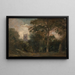 Eine Kirche in den Bäumen - John Constable — gerahmtes Bild an der Wand