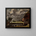 Eine Aussicht auf die Ufer des Flusses Stour - John Constable — gerahmtes Bild an der Wand