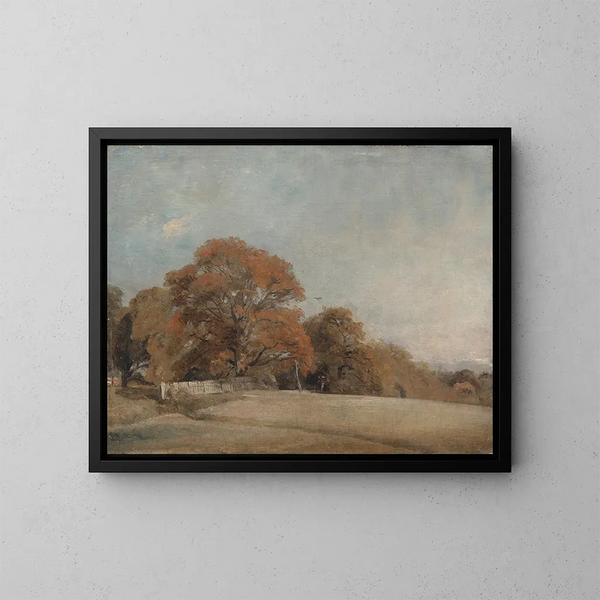 Ein herbstliches Landschaftsbild in East Bergholt - John Constable — gerahmtes Bild an der Wand