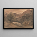 Borrowdale, Abend nach einem schönen Tag, 1. Oktober 1806 - John Constable — gerahmtes Bild an der Wand
