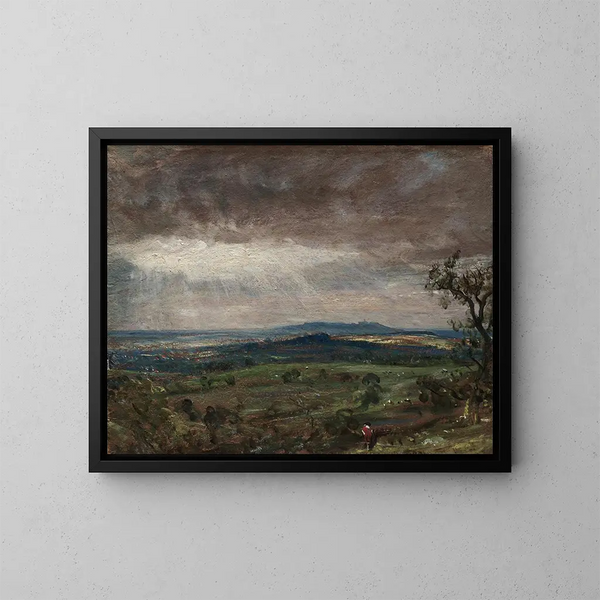 Vue de Hampstead Heath vers Harrow - John Constable — gerahmtes Bild an der Wand