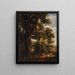 Landschaft mit Ziegenhirte und Ziegen - John Constable — gerahmtes Bild an der Wand