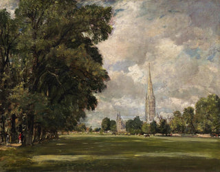 Salisbury Cathedral vom Lower Marsh Close aus - John Constable — Ansicht des Kunstwerks