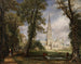 Die Kathedrale von Salisbury vom Bischofsgarten aus - John Constable — Ansicht des Kunstwerks