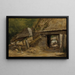 Der alte Mühlenschuppen in Dedham - John Constable — gerahmtes Bild an der Wand