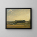 Blick auf die Pfarrkirche von East Bergholt - John Constable — gerahmtes Bild an der Wand