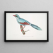 Chasse au corbeau Kitta venatorius - John Edward Gray — gerahmtes Bild an der Wand