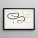 Serpent arboricole à queue rayée Ahtula caudolineata - John Edward Gray — gerahmtes Bild an der Wand