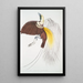 Petit oiseau de paradis Paradisea minor - John Edward Gray — gerahmtes Bild an der Wand