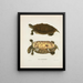 Emys pseudogeographica - John Edwards Holbrook — gerahmtes Bild an der Wand
