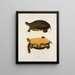 Tortue Polyphème - John Edwards Holbrook — gerahmtes Bild an der Wand