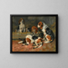 Les Beagles, pères de la meute - John Emms — gerahmtes Bild an der Wand
