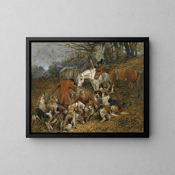 Parti pour la terre - John Emms — gerahmtes Bild an der Wand