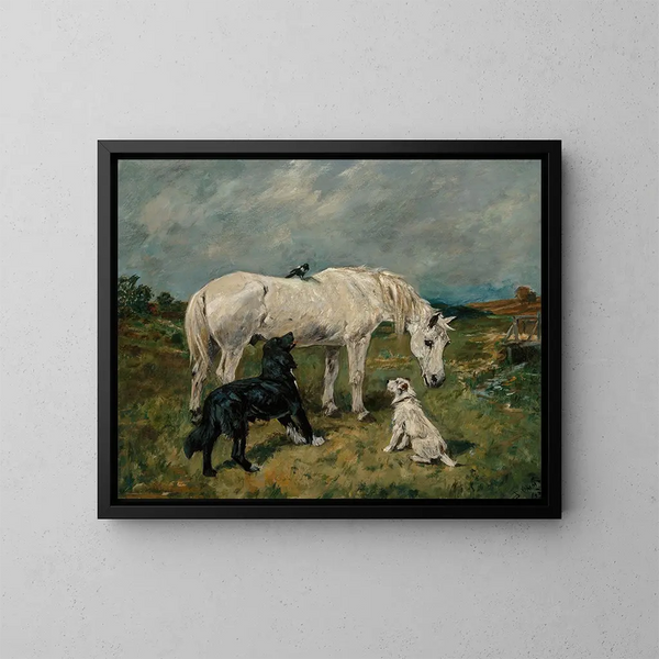 Hors de portée - John Emms — gerahmtes Bild an der Wand
