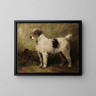 John Emms - Terrier in a Garden.webp